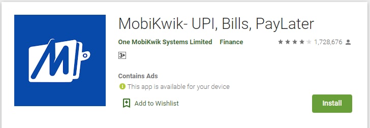 Mobikwik – Online Phone Recharge Karne Wala App