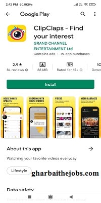 Clipclaps App – पैसा कमाने वाला वीडियो
