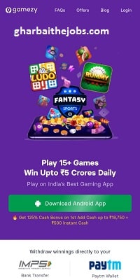 Gamezy – Game Khelo Paisa Kamao App Download