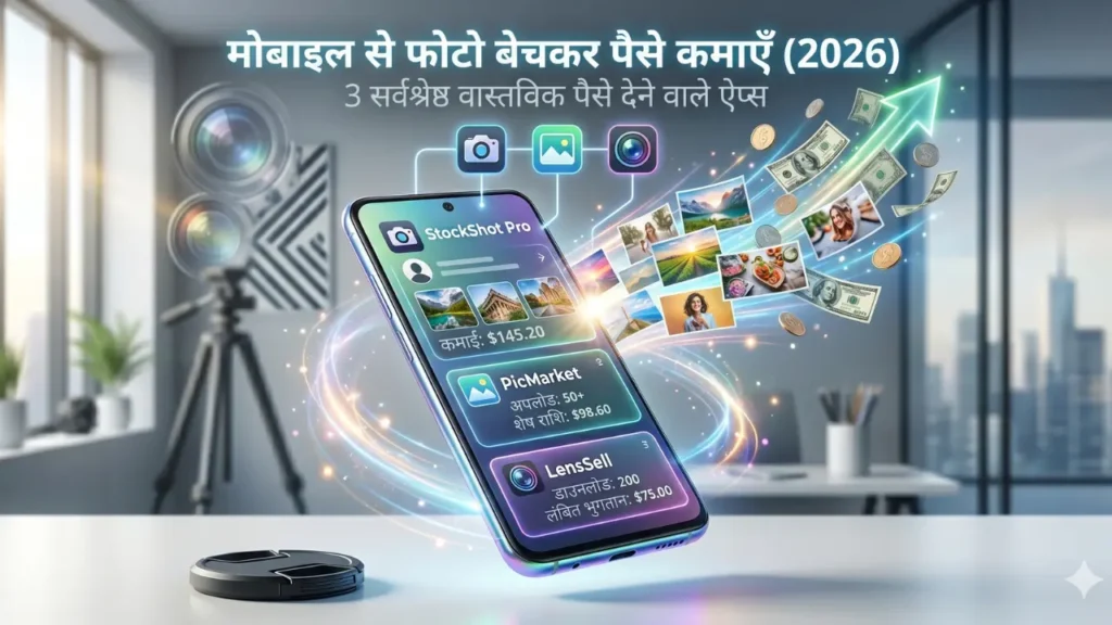 मोबाइल से फोटो बेचकर पैसे कैसे कमाए